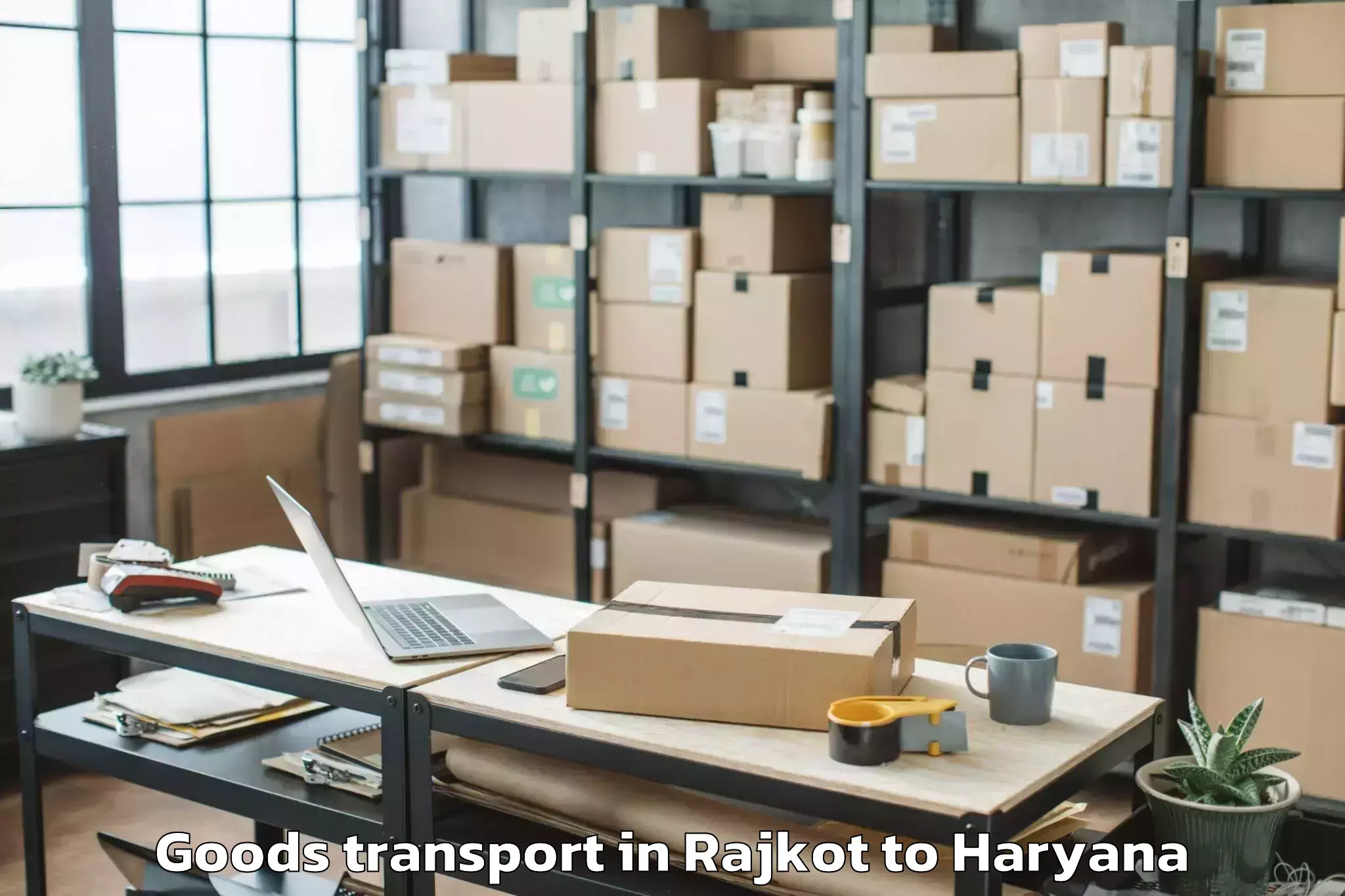 Discover Rajkot to Omaxe Gurgaon Mall Goods Transport